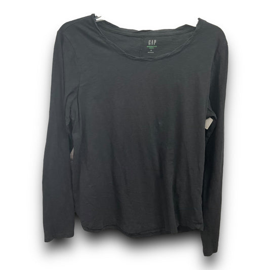 Top Long Sleeve Basic By Gap In Grey, Size: M