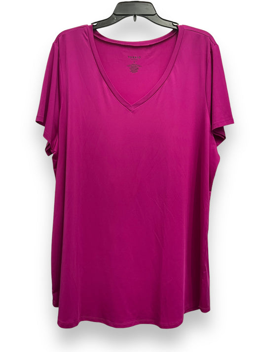 Athletic Top Short Sleeve By Torrid In Purple, Size: 2x