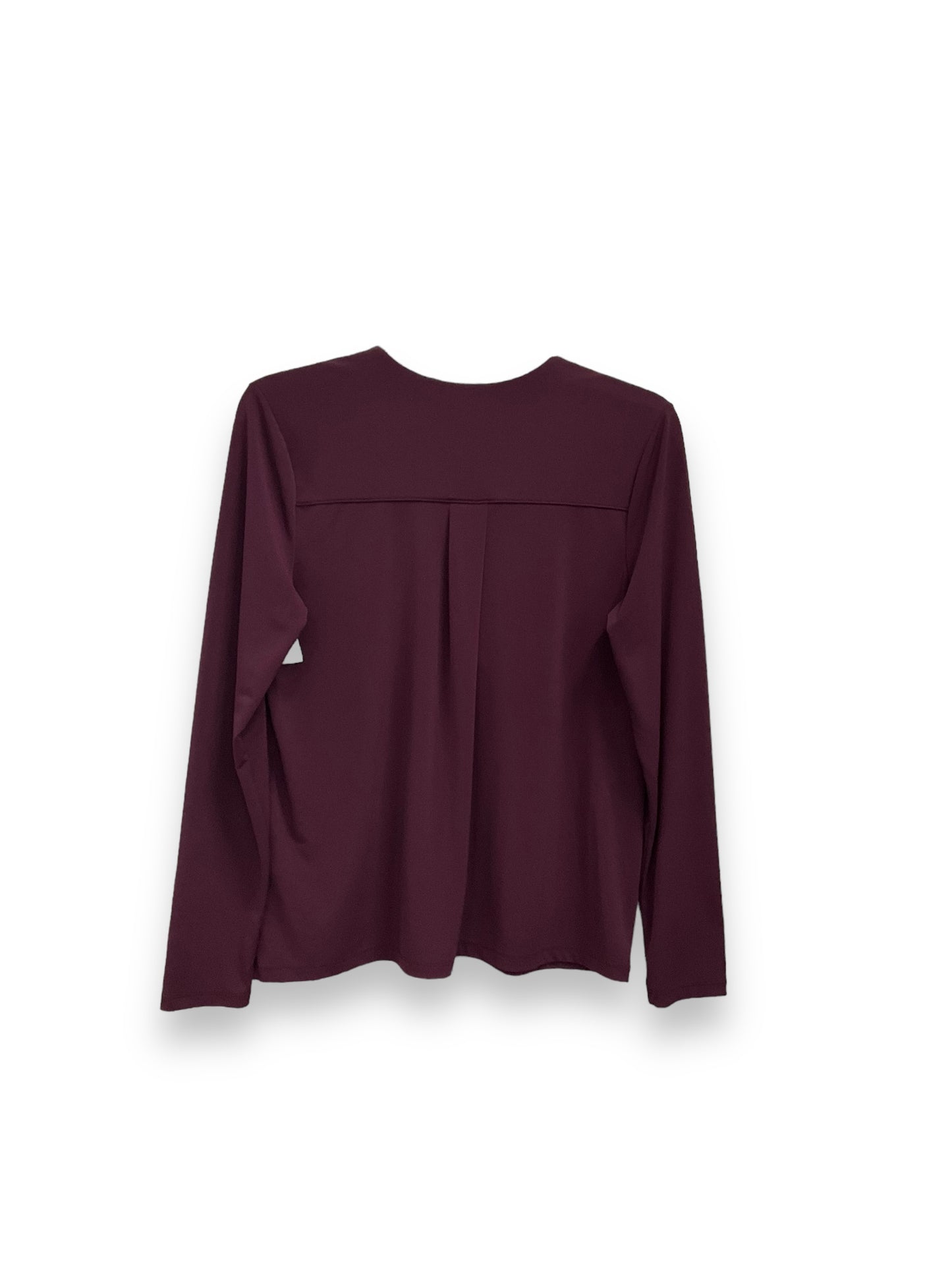 Top Long Sleeve By Banana Republic In Purple, Size: S