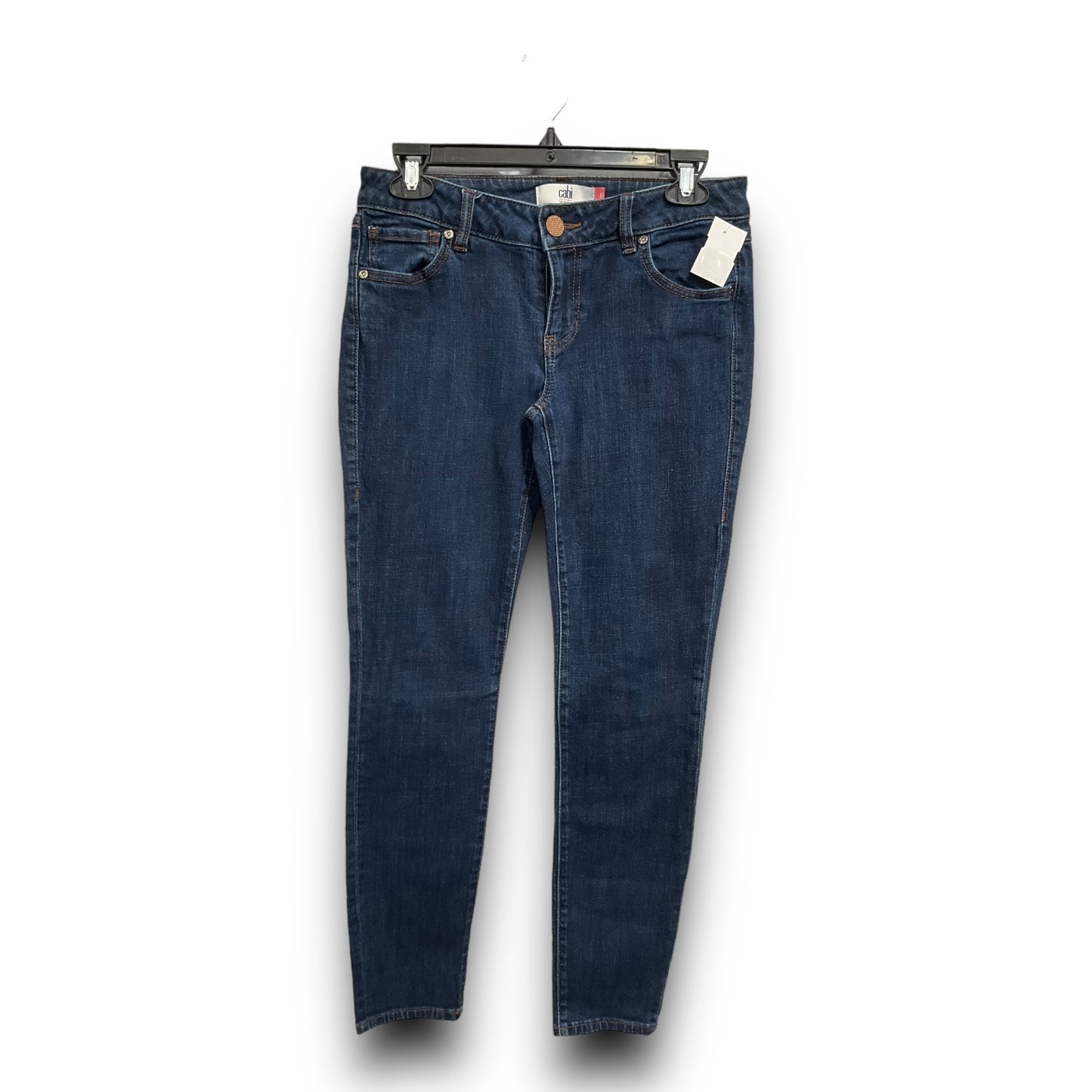 Jeans Skinny By Cabi In Blue Denim, Size: 4