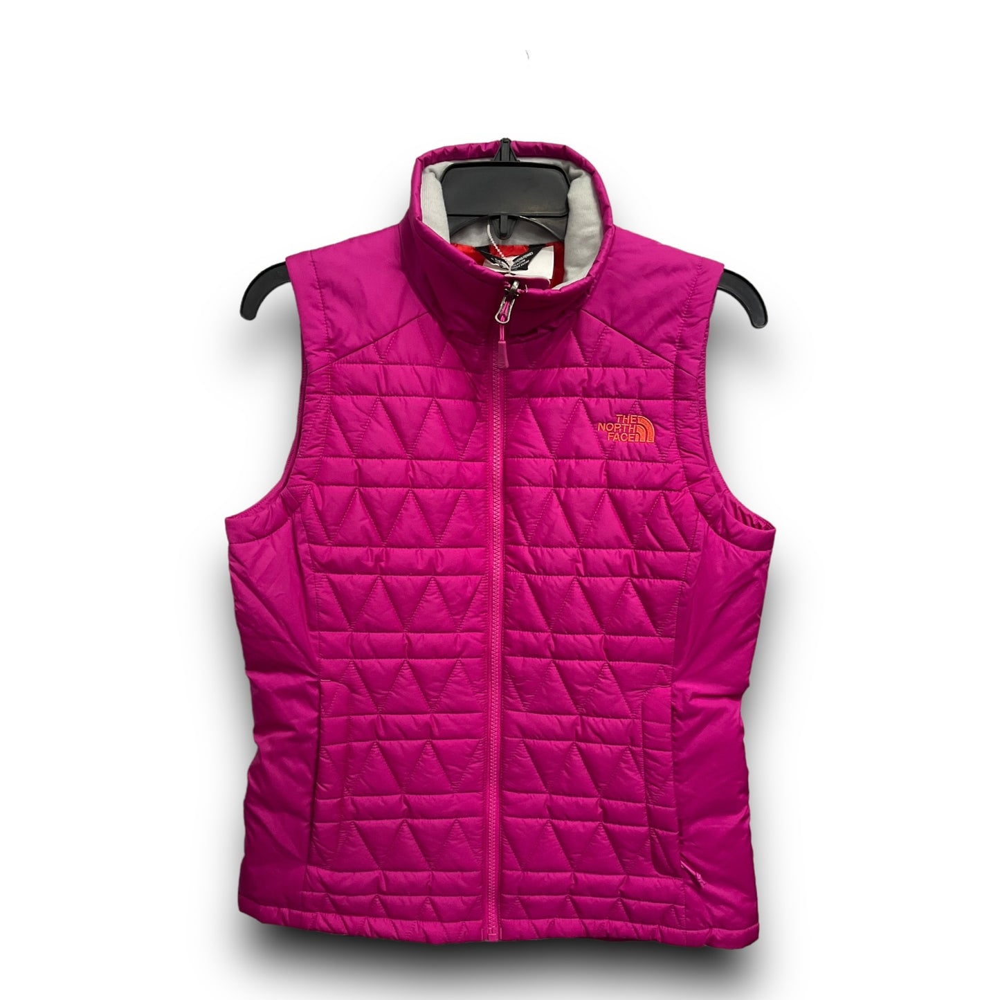 VEST PUFFER & QUILTED THE NORTH FACE in ORANGE & PINK, Size: PETITE   S