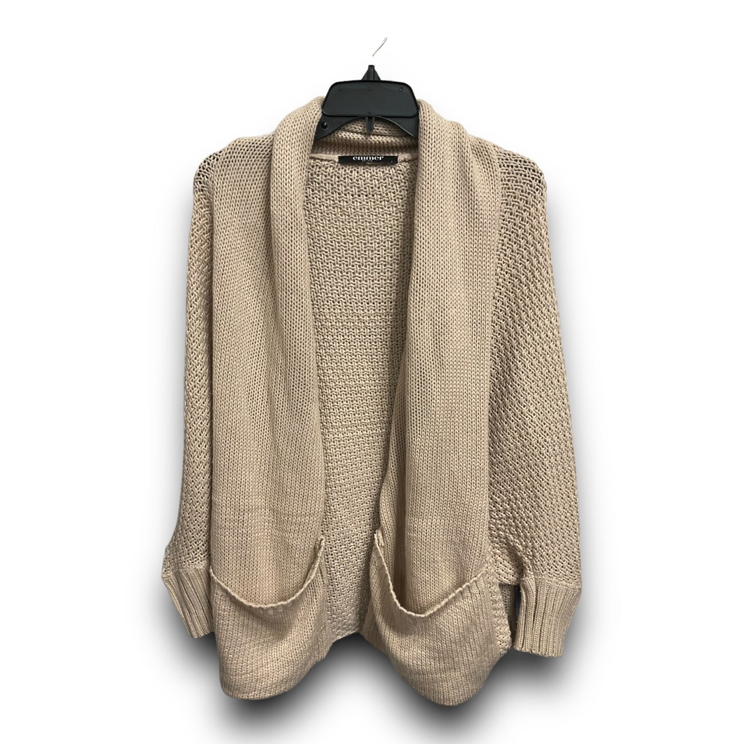 Sweater Cardigan By Clothes Mentor In Tan, Size: S