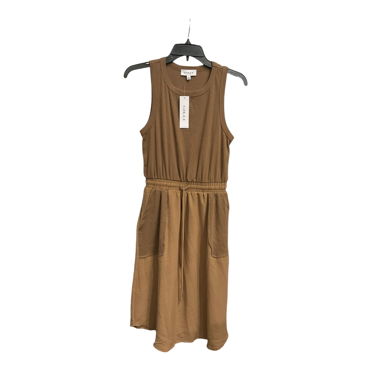 Dress Casual Midi By Gilli In Brown, Size: S