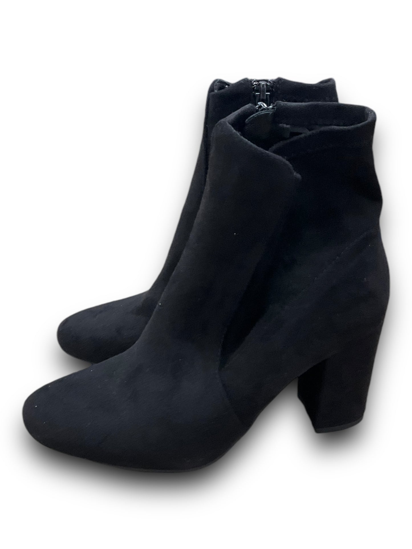 Boots Ankle Heels By Top Moda In Black, Size: 6