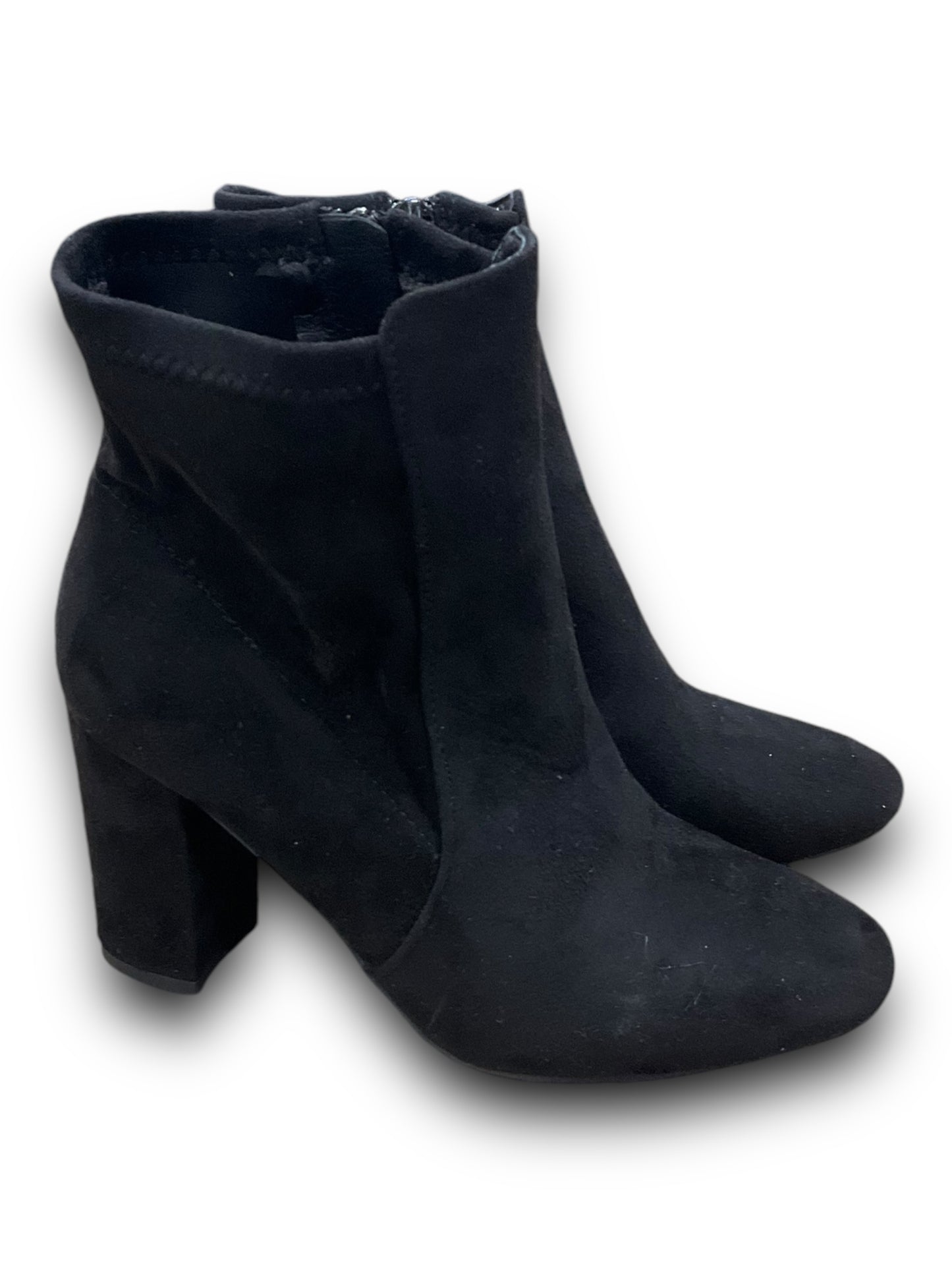 Boots Ankle Heels By Top Moda In Black, Size: 6