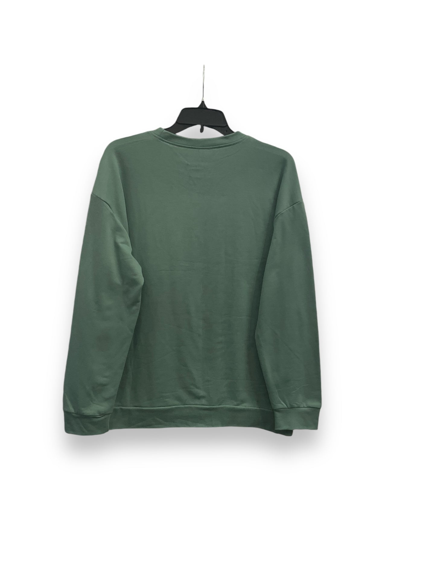 Sweatshirt Crewneck By Clothes Mentor In Teal, Size: L