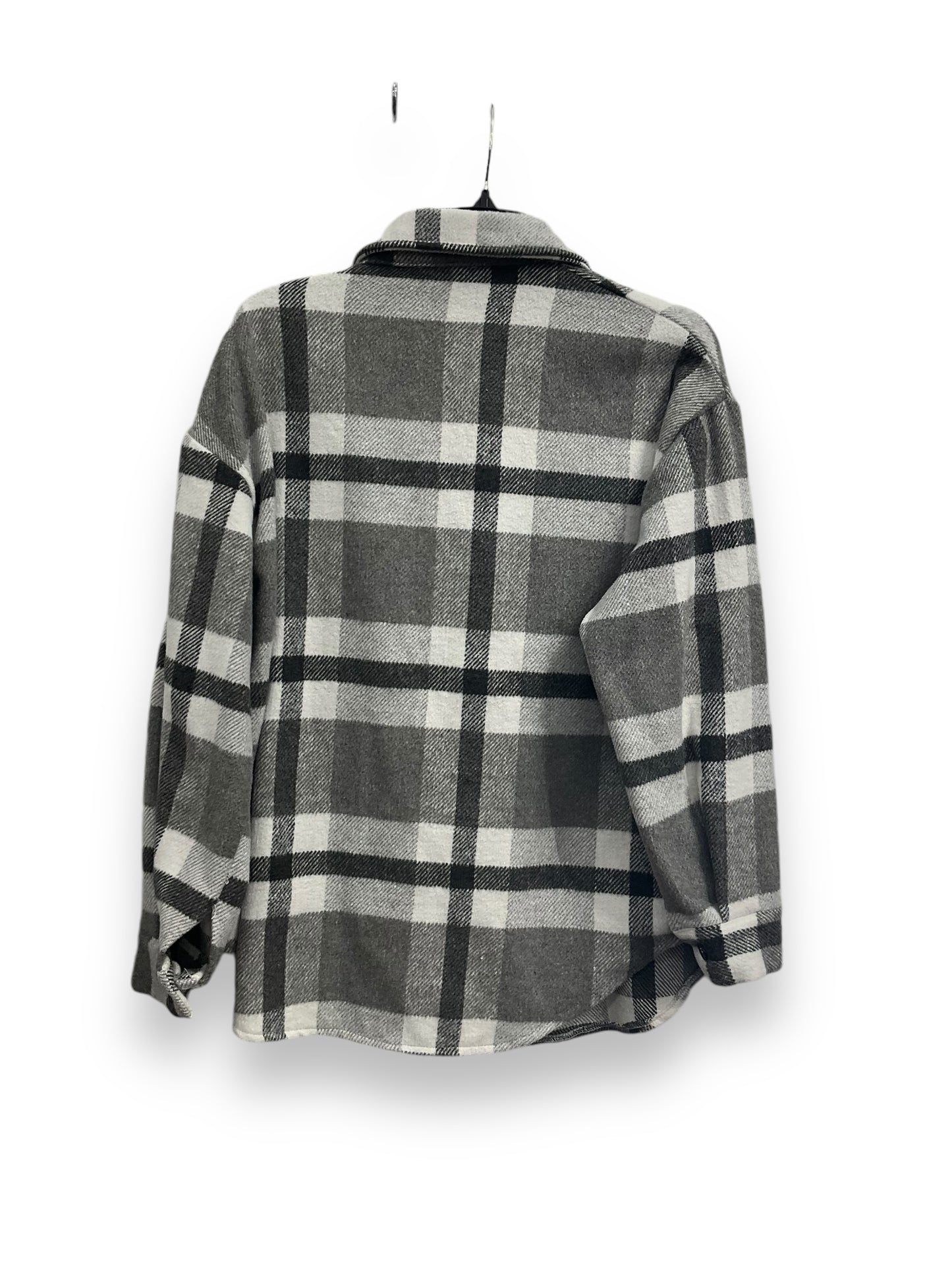 Jacket Shirt By Clothes Mentor In Plaid Pattern, Size: S