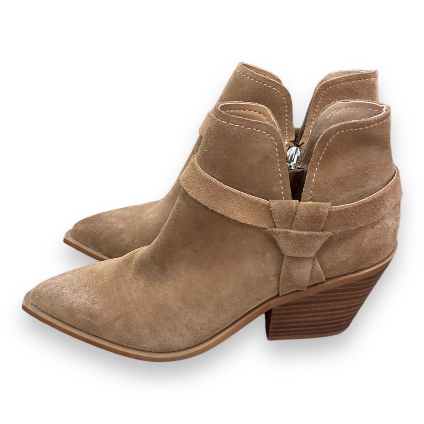 Boots Ankle Heels By Dolce Vita In Brown, Size: 7.5