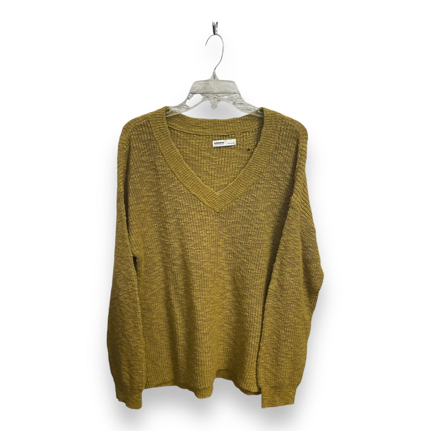 Sweater By Sonoma In Yellow, Size: L