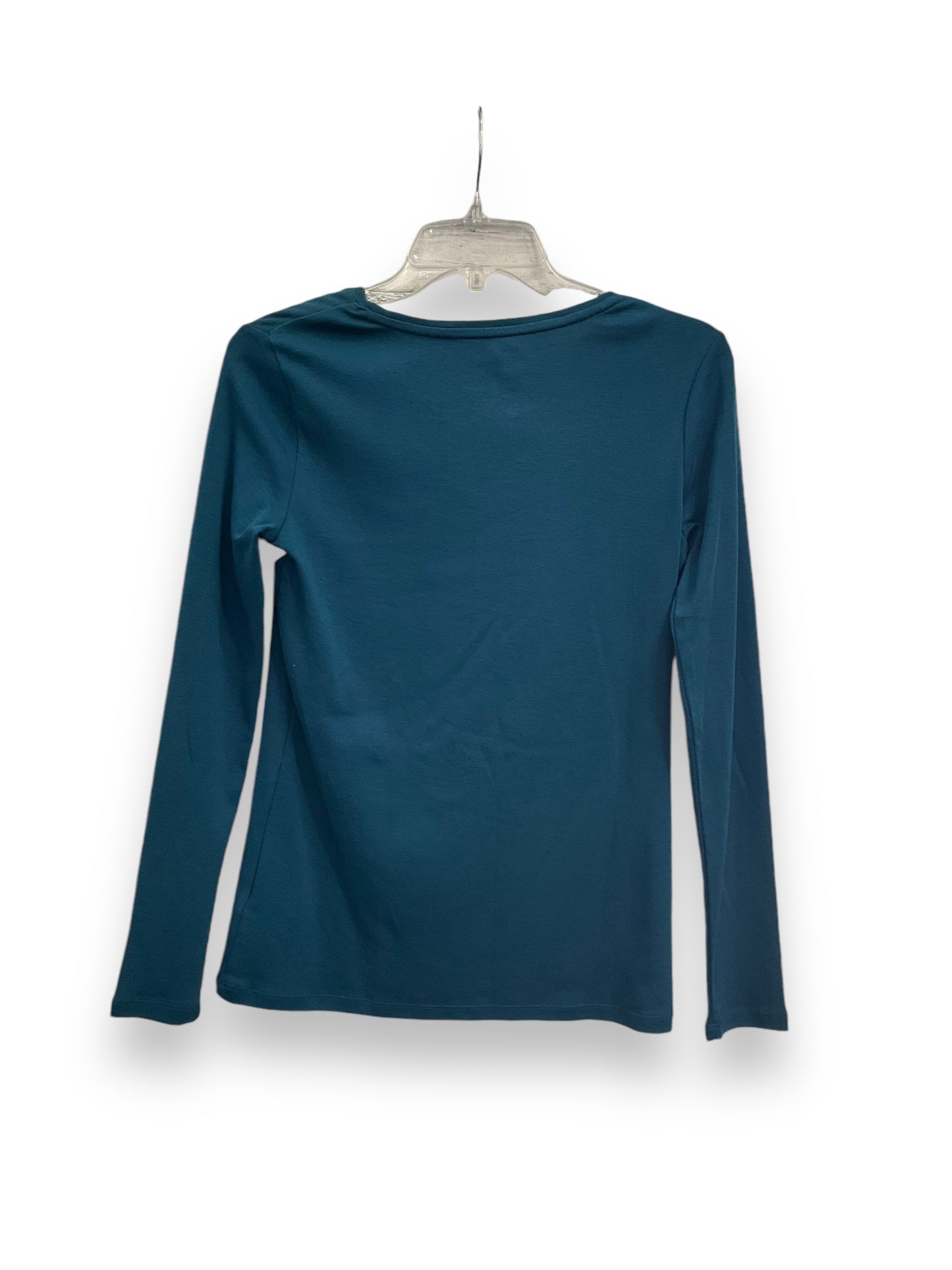 Top Long Sleeve Basic By Talbots In Blue, Size: Xs