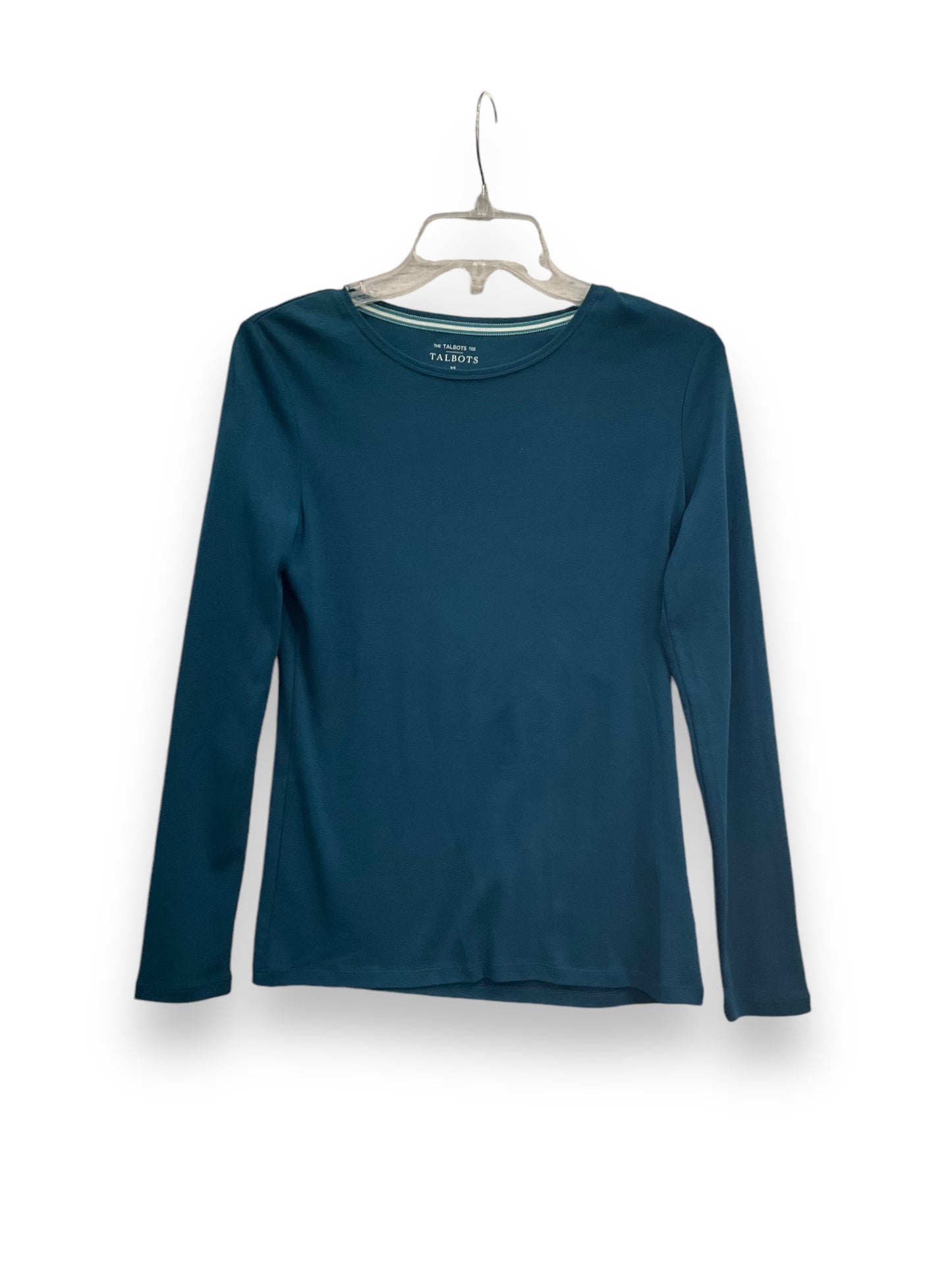 Top Long Sleeve Basic By Talbots In Blue, Size: Xs