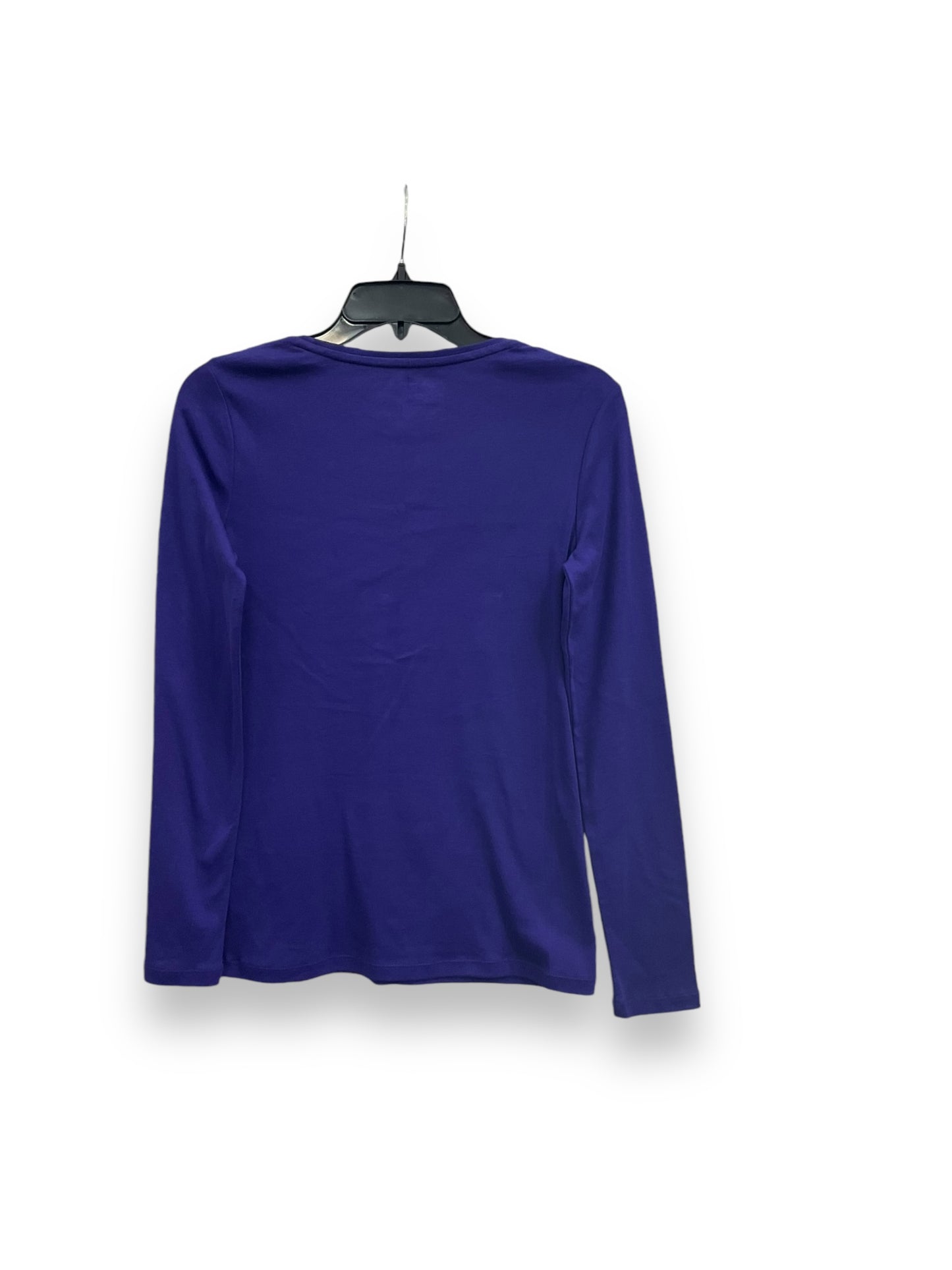 Top Long Sleeve Basic By Talbots In Purple, Size: Xs