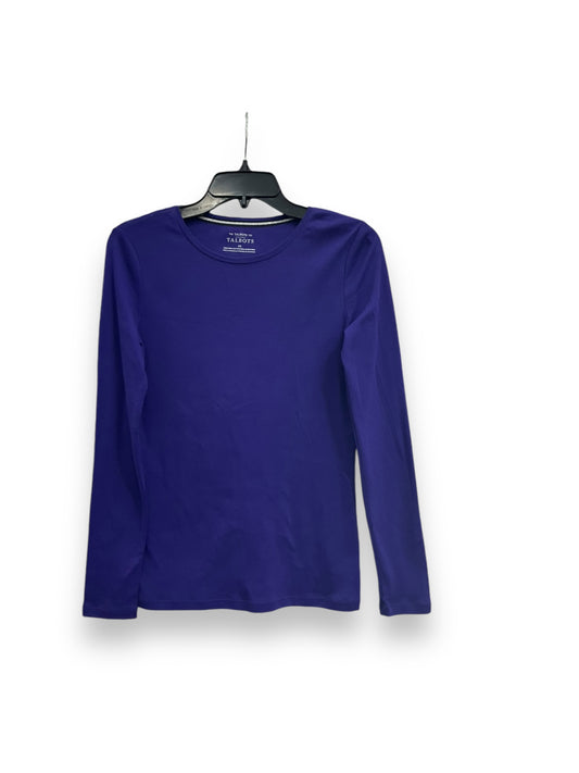 Top Long Sleeve Basic By Talbots In Purple, Size: Xs