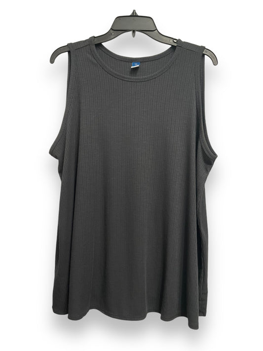 Top Sleeveless Basic By Old Navy In Grey, Size: 2x