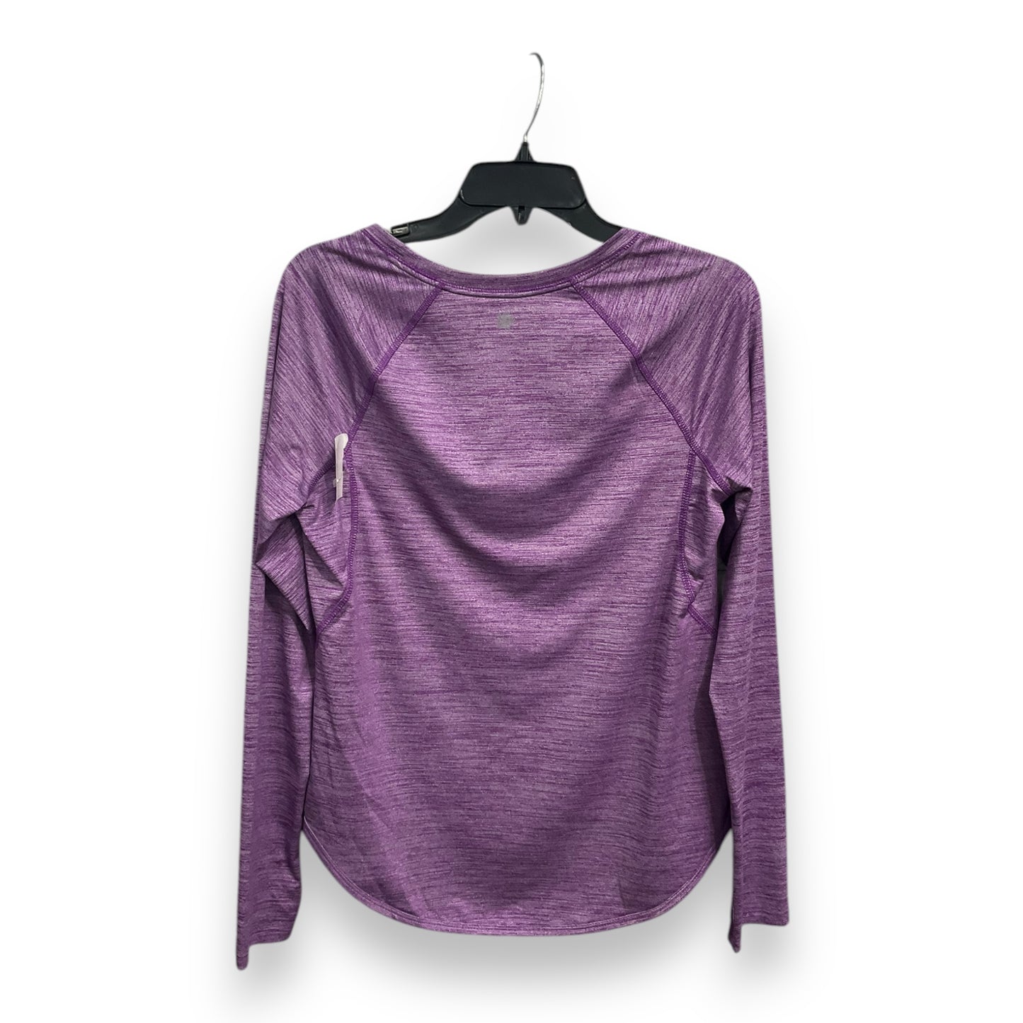 Athletic Top Long Sleeve Crewneck By Tek Gear In Purple, Size: M