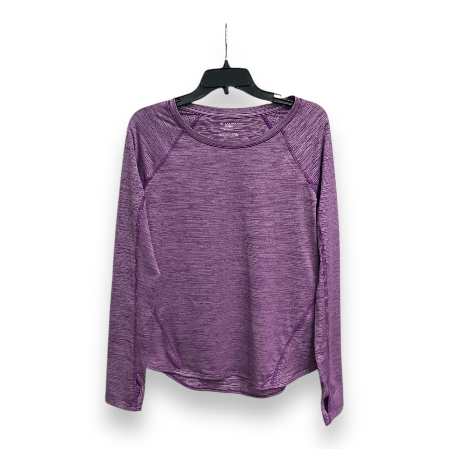 Athletic Top Long Sleeve Crewneck By Tek Gear In Purple, Size: M