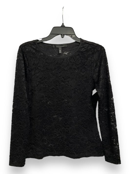 Top Long Sleeve By White House Black Market In Black, Size: S