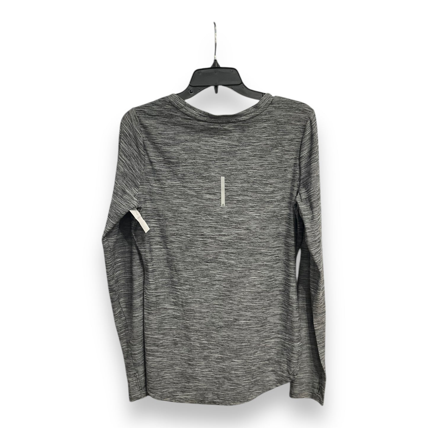 Athletic Top Long Sleeve Crewneck By Reebok In Grey, Size: M