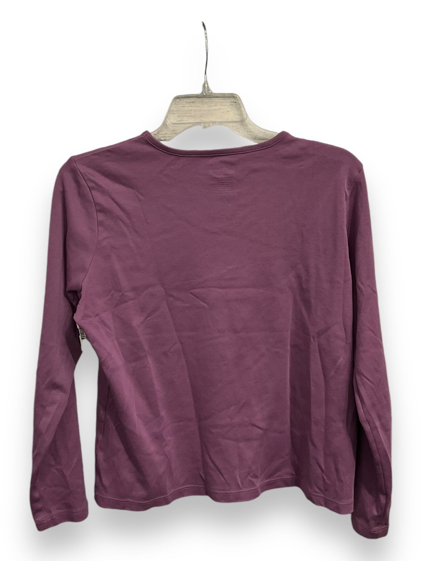 Top Long Sleeve Basic By L.l. Bean In Purple, Size: Mp