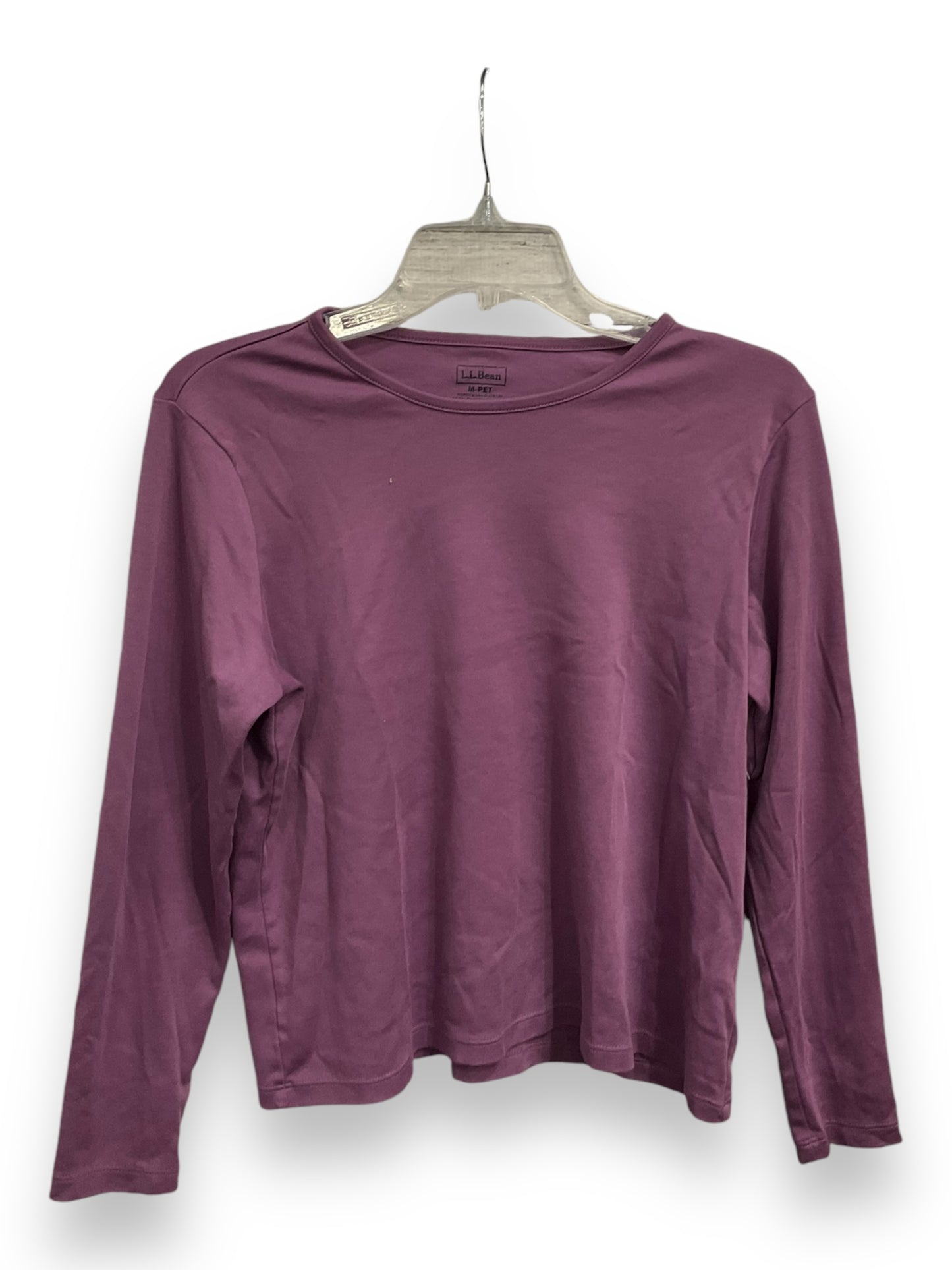 Top Long Sleeve Basic By L.l. Bean In Purple, Size: Mp