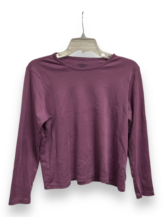 Top Long Sleeve Basic By L.l. Bean In Purple, Size: Mp