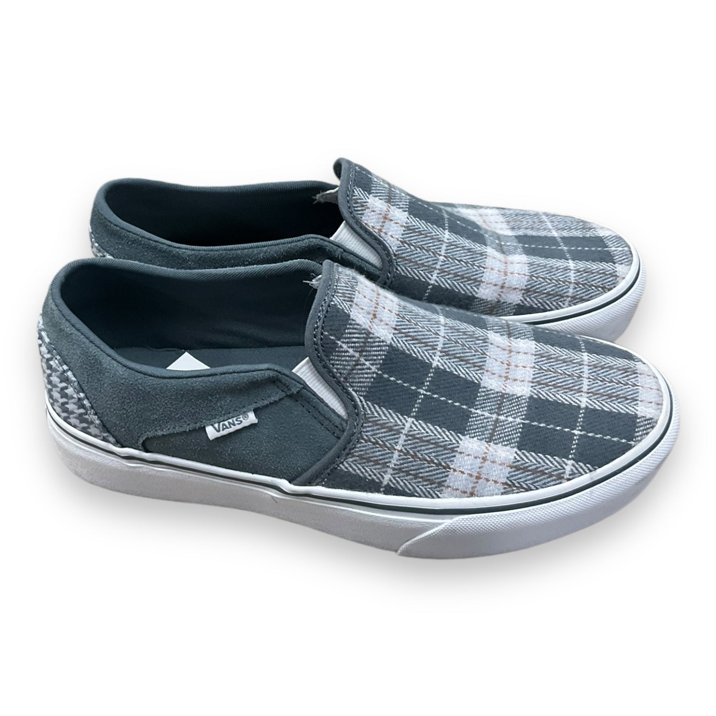 Shoes Sneakers By Vans In Plaid Pattern, Size: 9.5