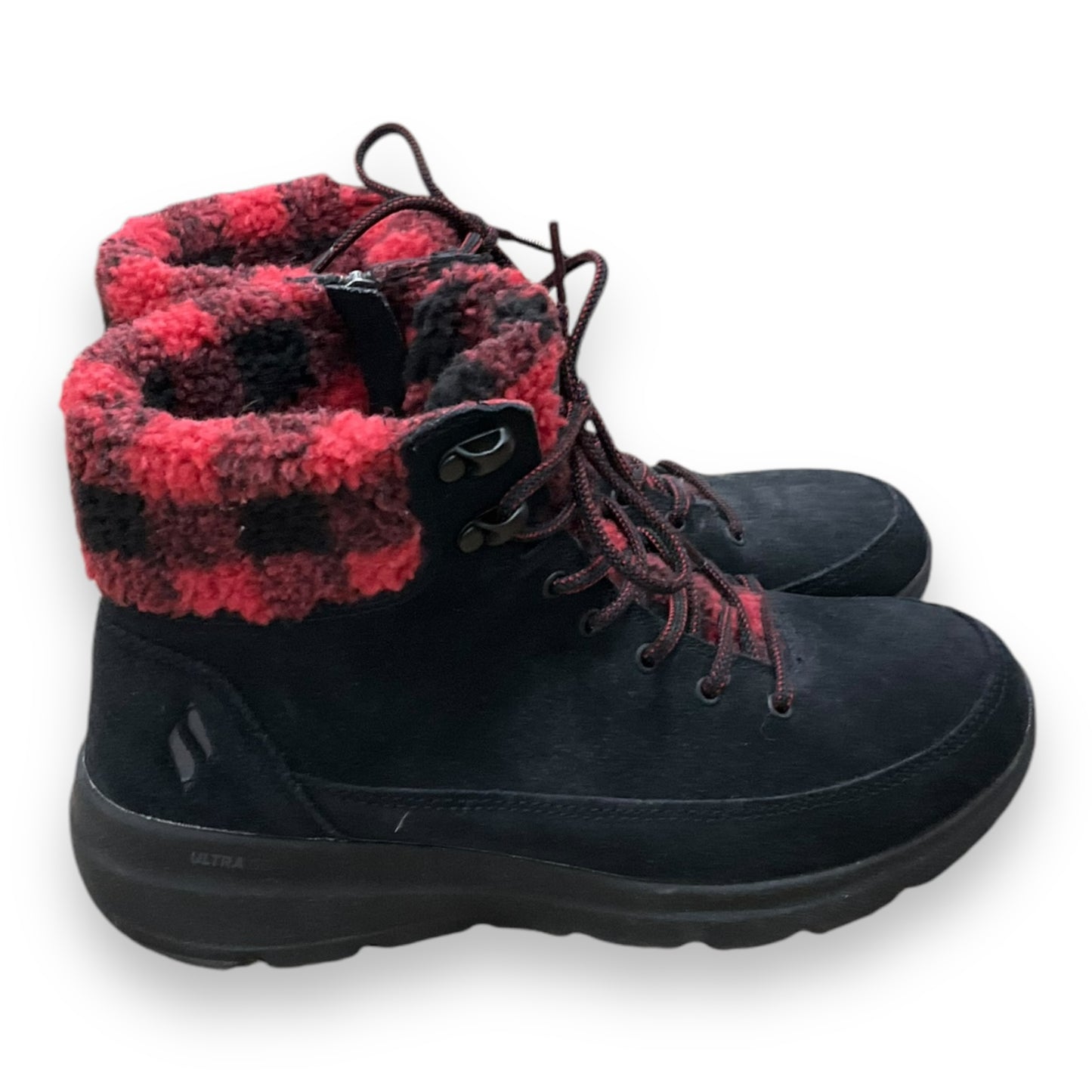 Boots Snow By Skechers In Plaid Pattern, Size: 8