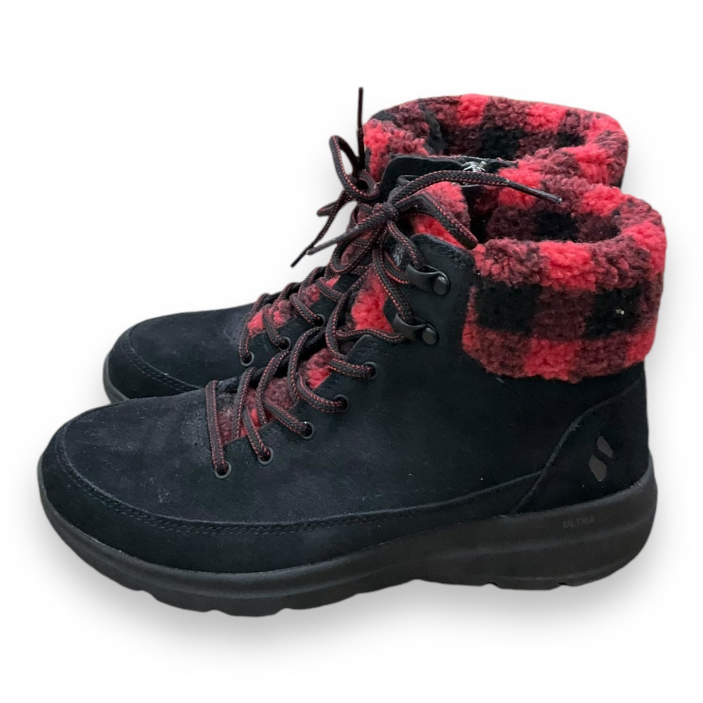 Boots Snow By Skechers In Plaid Pattern, Size: 8