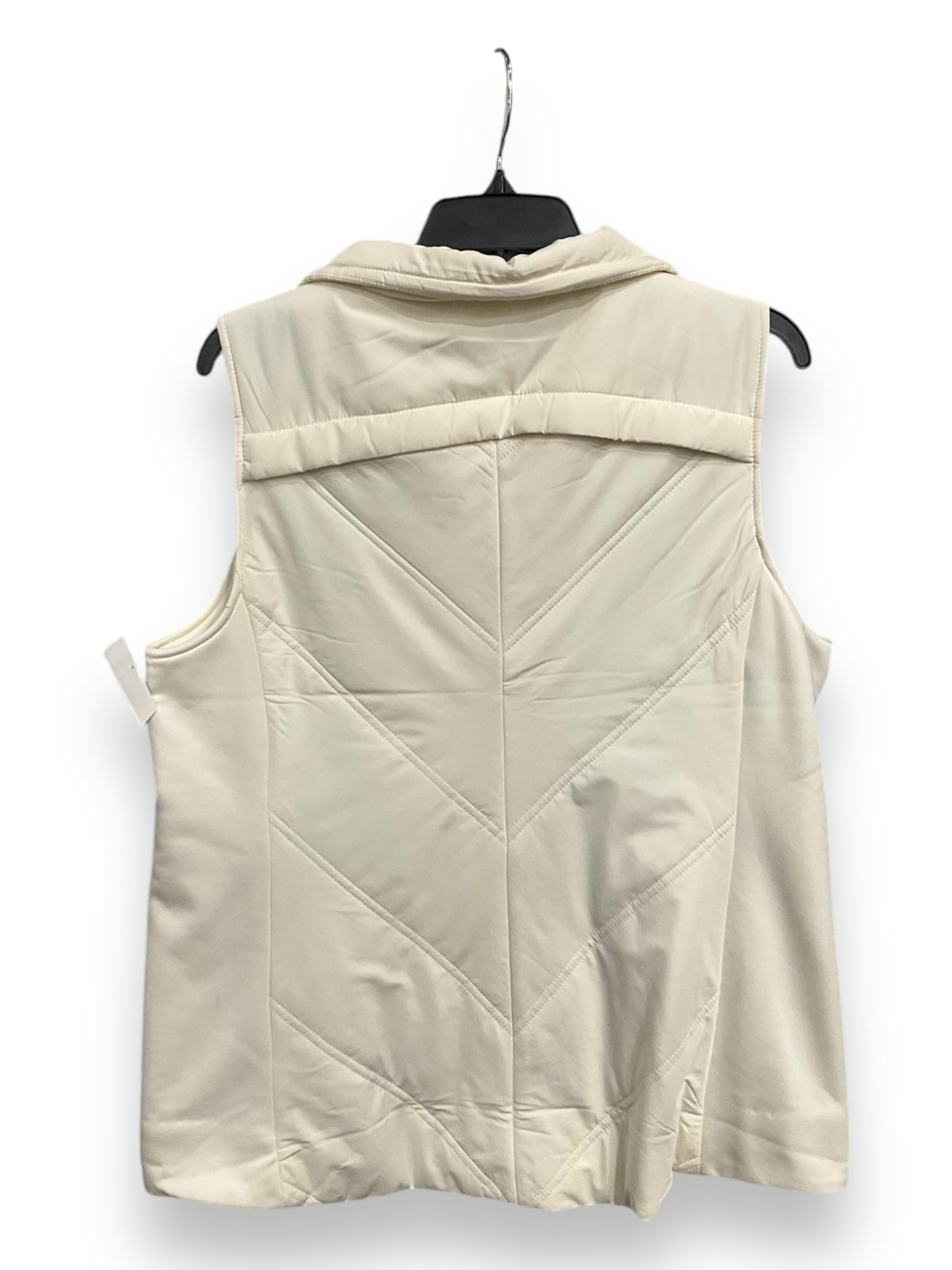 Vest Puffer & Quilted By Talbots In Cream, Size: Lp