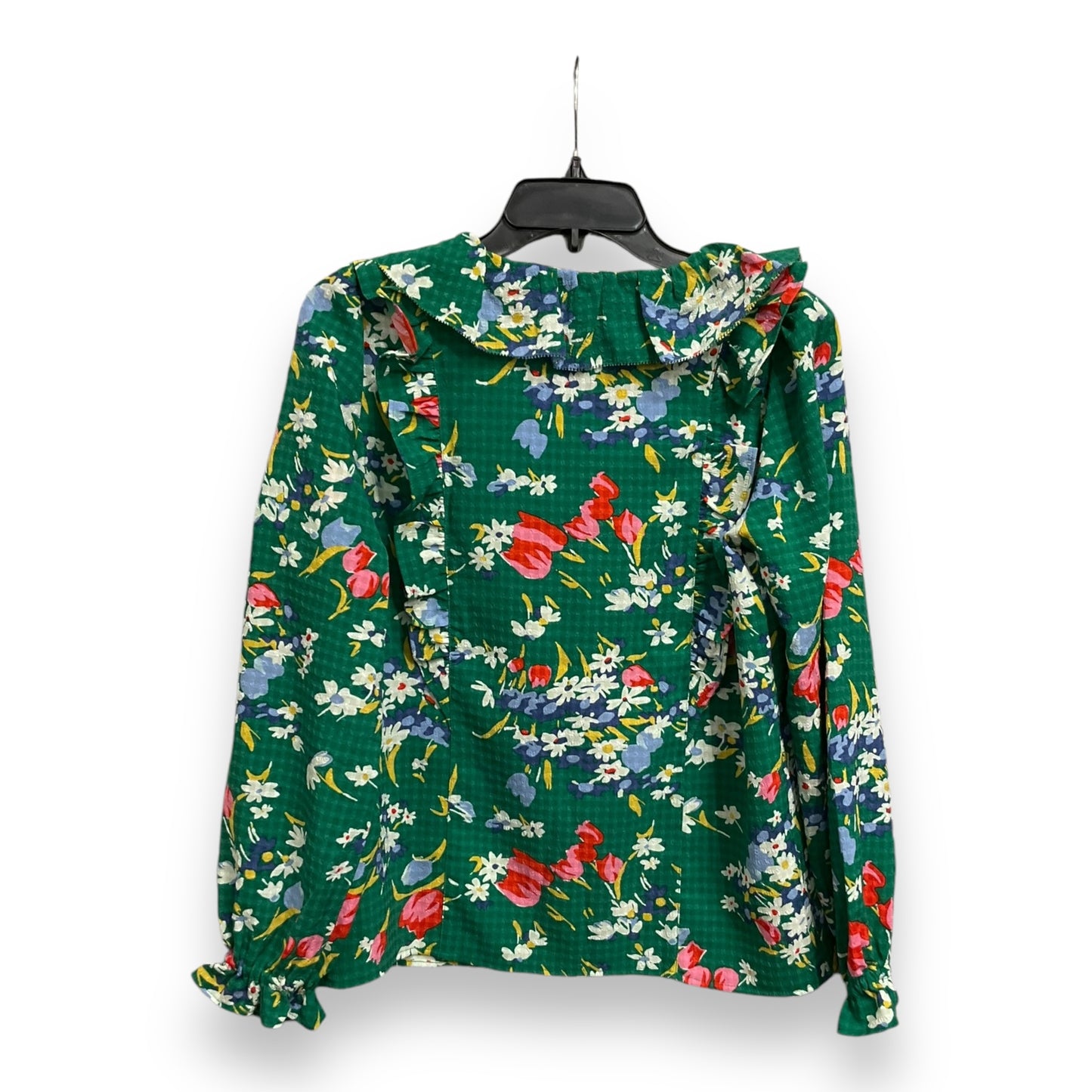 Blouse Long Sleeve By Loft In Floral Print, Size: Xs