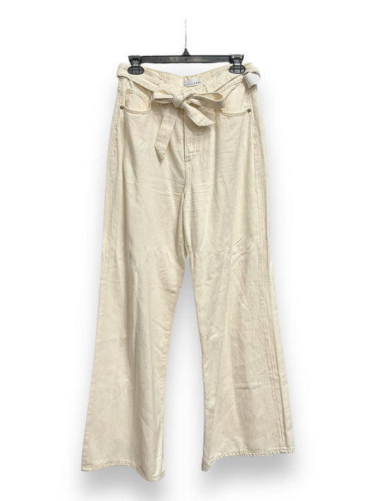 Jeans Wide Leg By Loft In Cream Denim, Size: 4