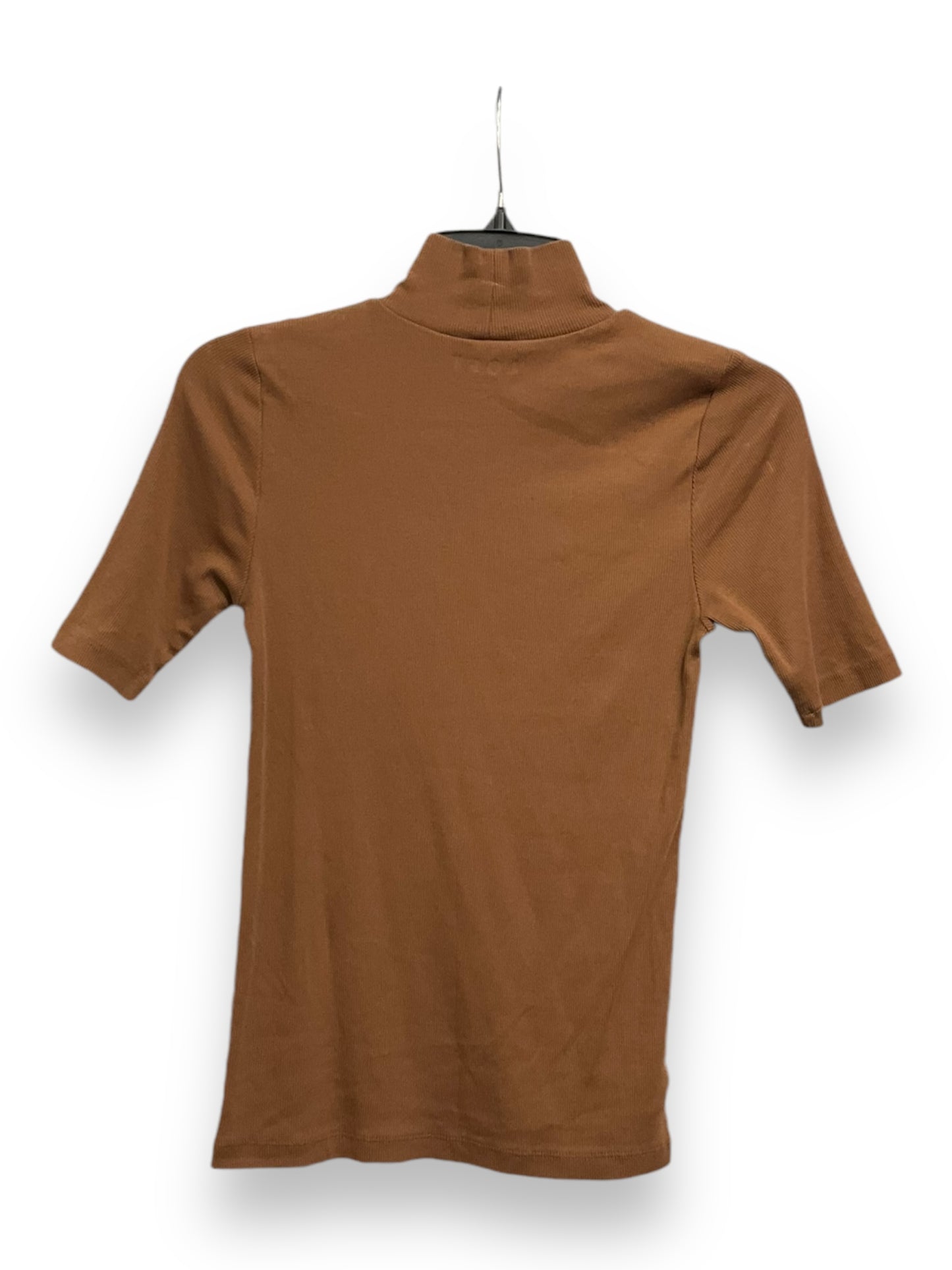 Top Short Sleeve Basic By Loft In Brown, Size: Xs