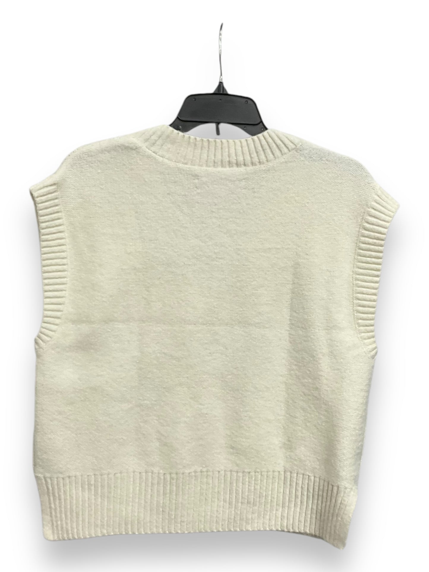 Vest Sweater By Loft In Cream, Size: S