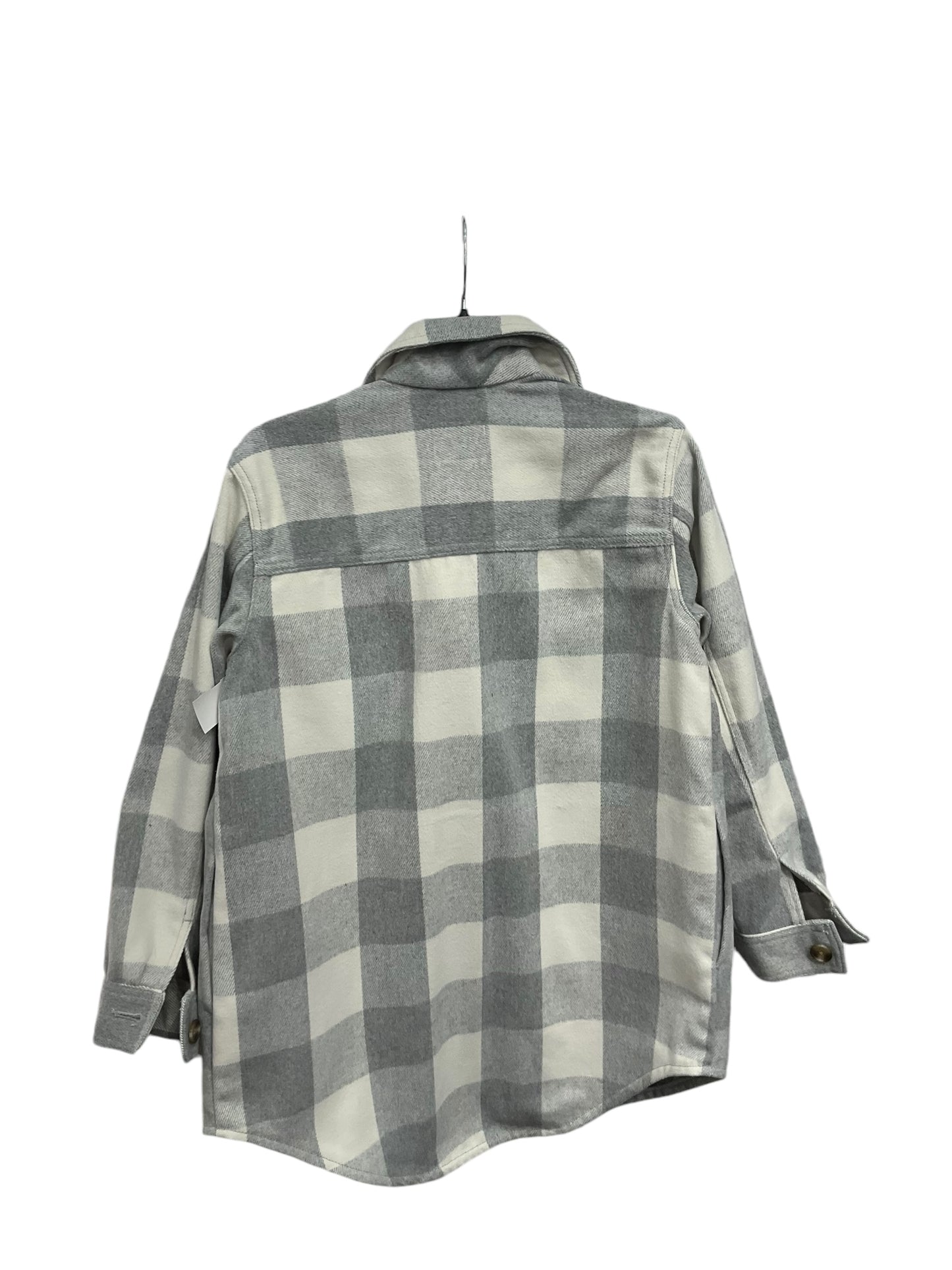 Jacket Shirt By Old Navy In Plaid Pattern, Size: S