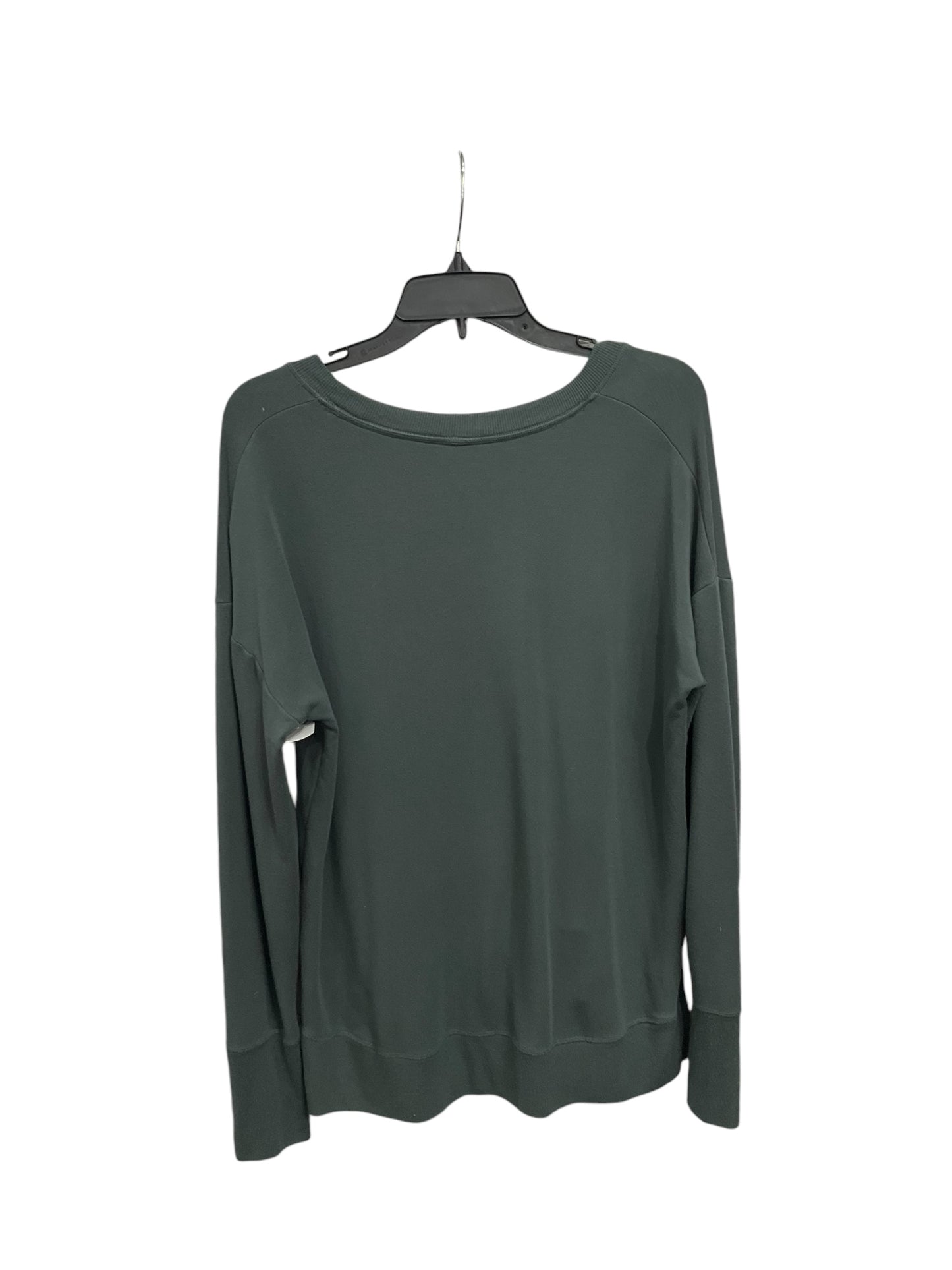 Athletic Top Long Sleeve Crewneck By Athleta In Green, Size: M