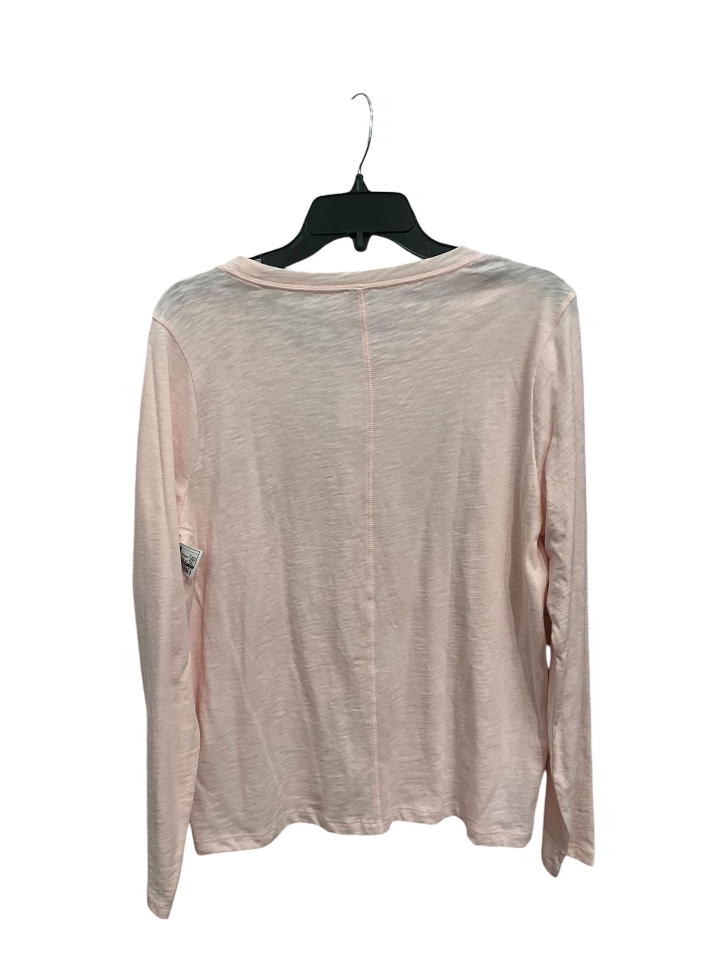 Top Long Sleeve Basic By J. Crew In Pink, Size: L