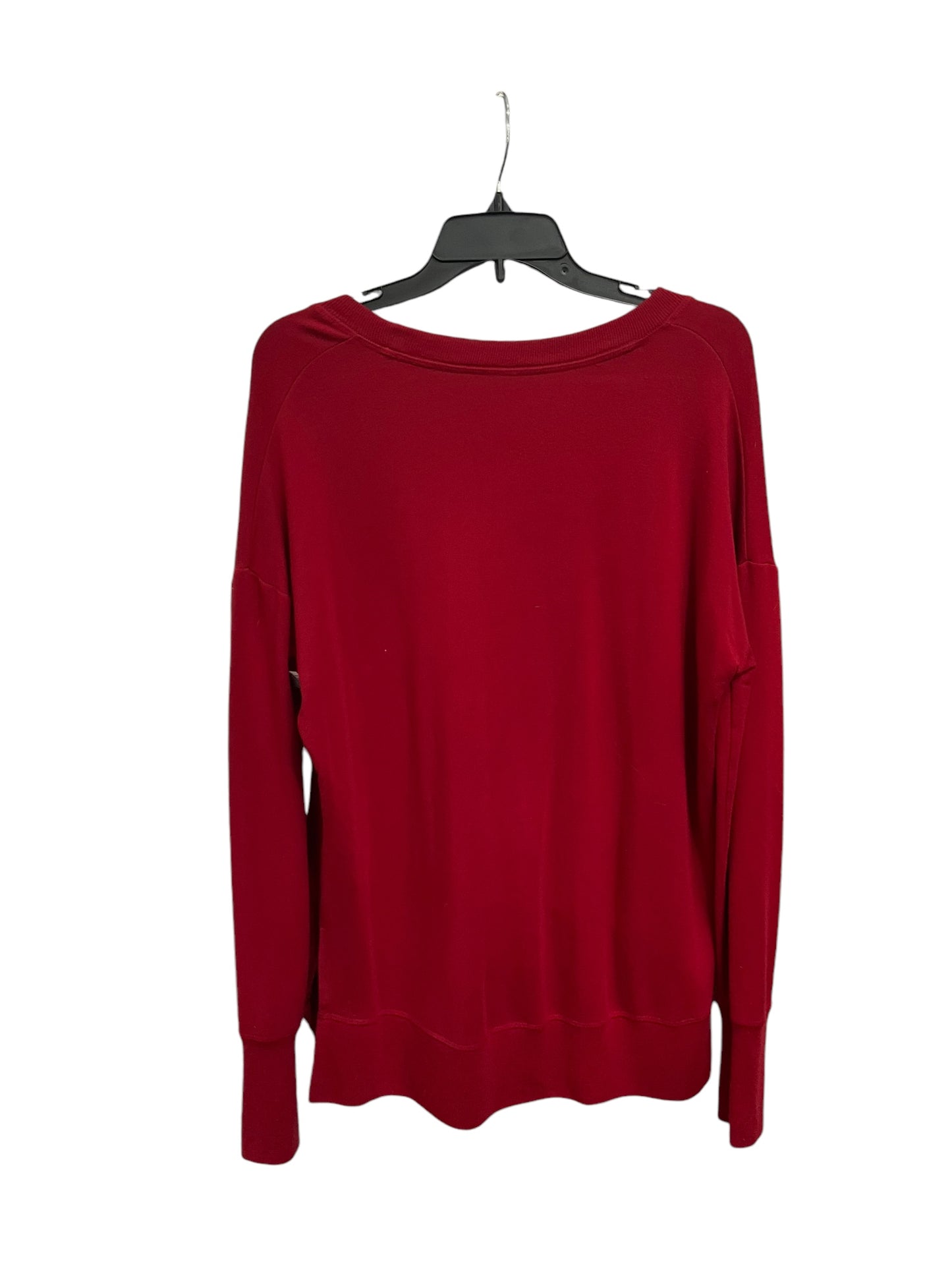 Athletic Top Long Sleeve Crewneck By Athleta In Red, Size: M