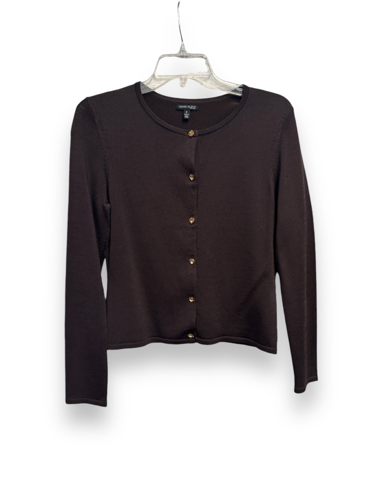 Cardigan By Anne Klein In Brown, Size: S