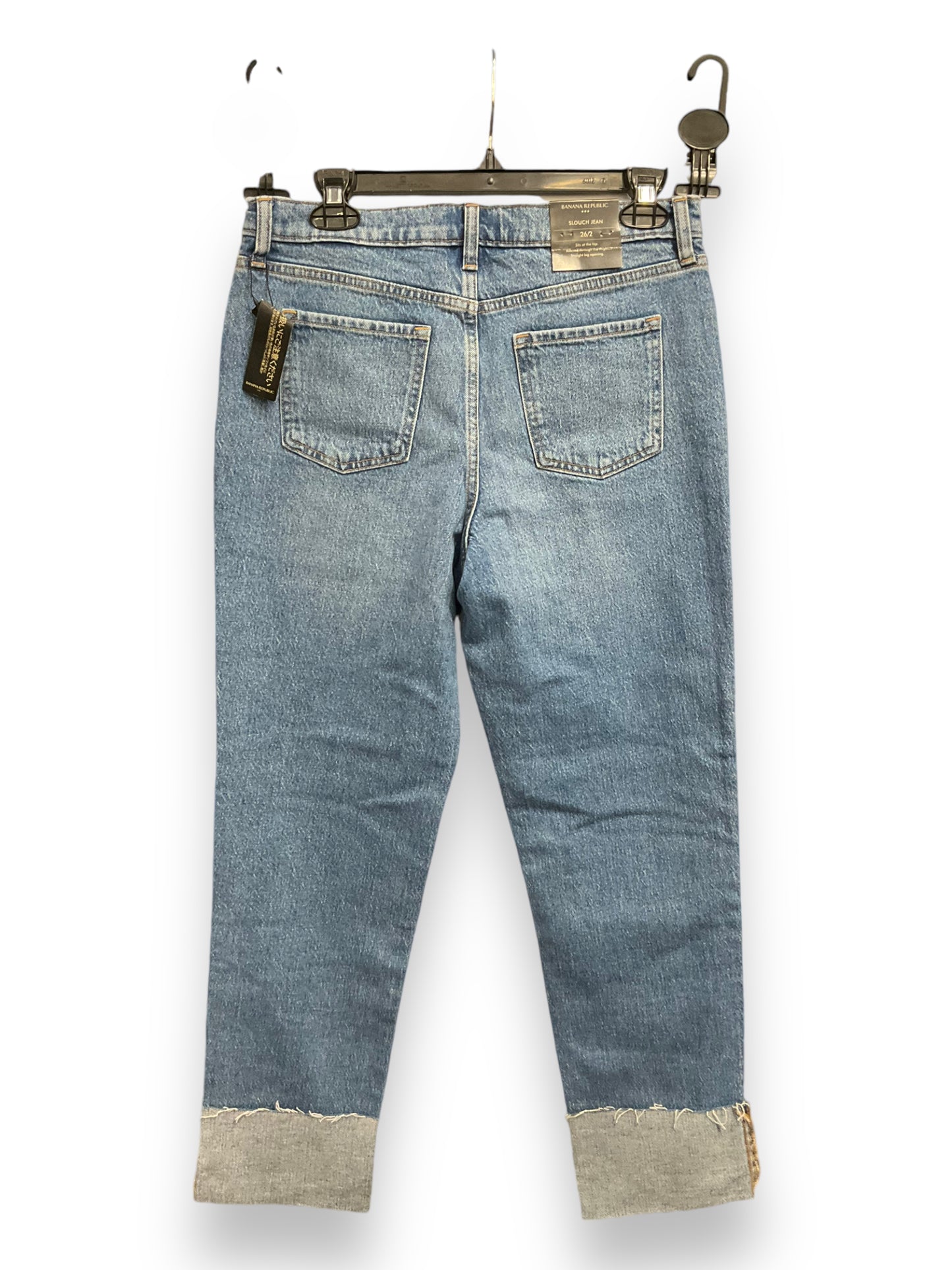 Jeans Cropped By Banana Republic In Blue Denim, Size: 2