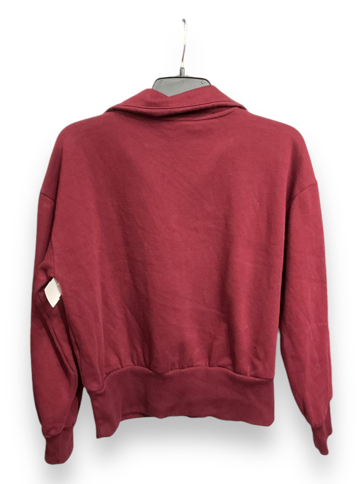 Sweatshirt Collar By A New Day In Maroon, Size: S