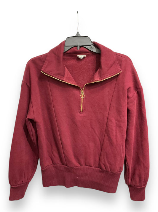 Sweatshirt Collar By A New Day In Maroon, Size: S