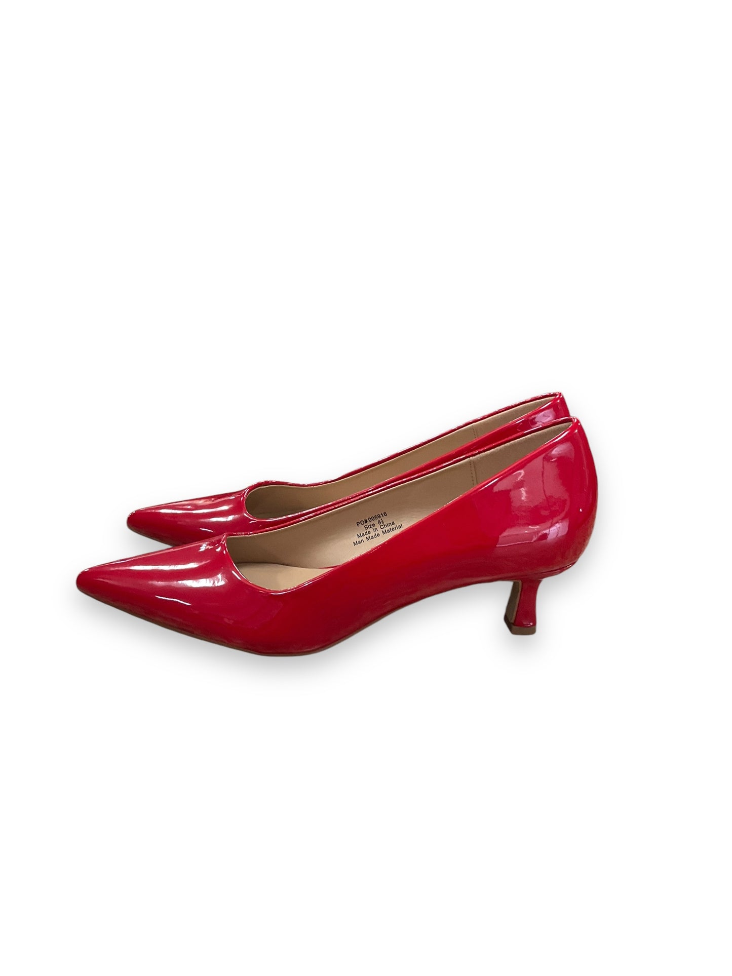 Shoes Heels Kitten By Journee In Red, Size: 8.5