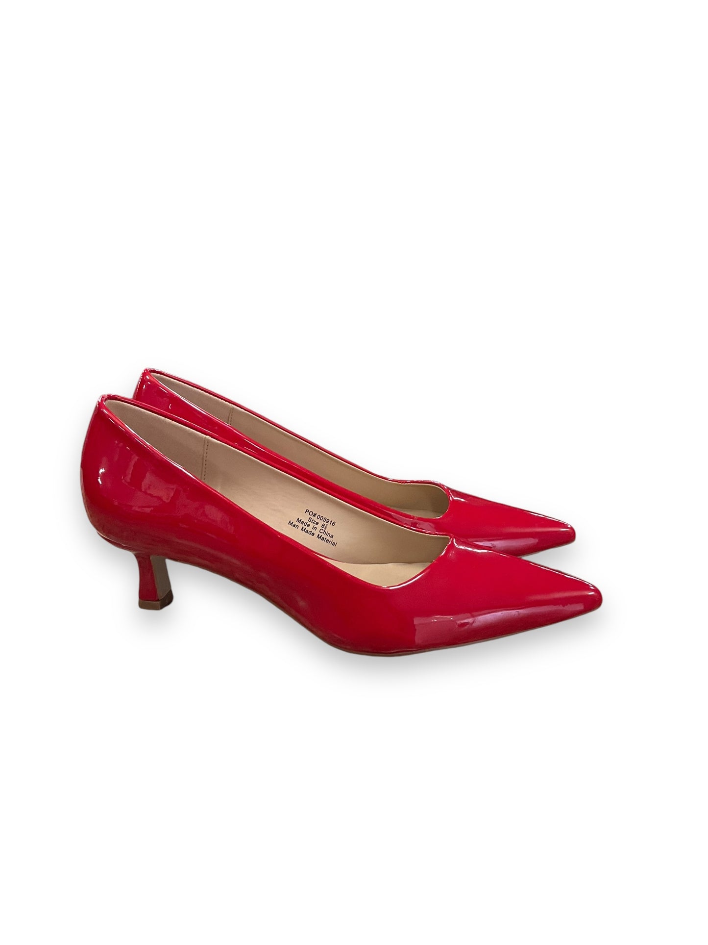 Shoes Heels Kitten By Journee In Red, Size: 8.5