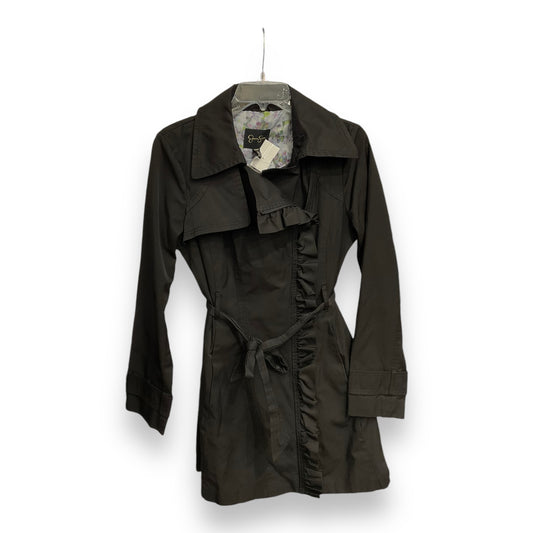 Coat Raincoat By Jessica Simpson In Black, Size: M