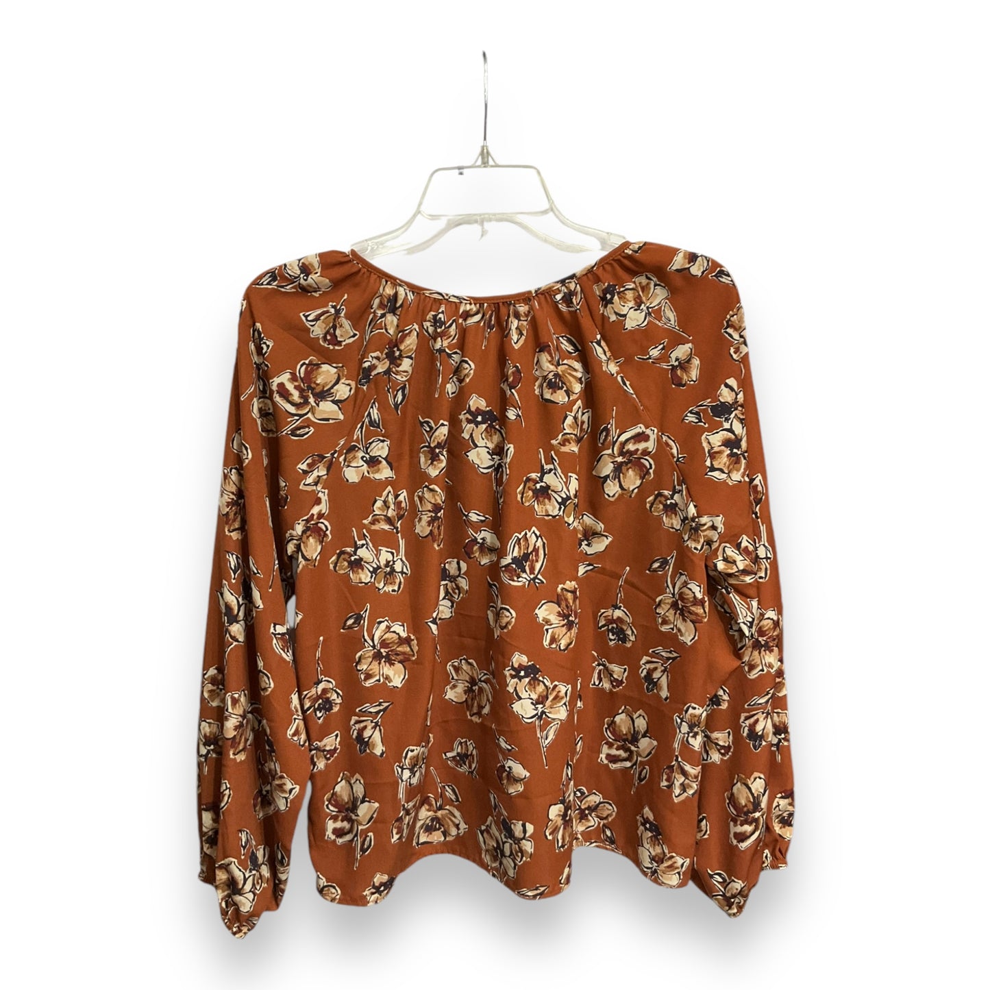 Top Long Sleeve By Gilli In Floral Print, Size: S