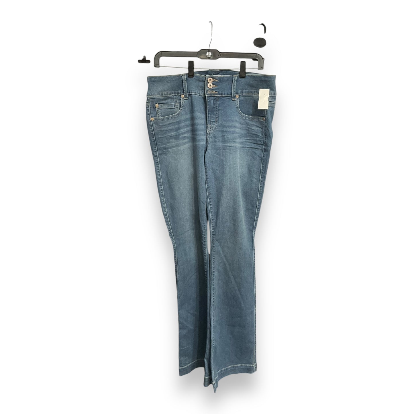 Jeans Flared By Torrid In Blue Denim, Size: 12l