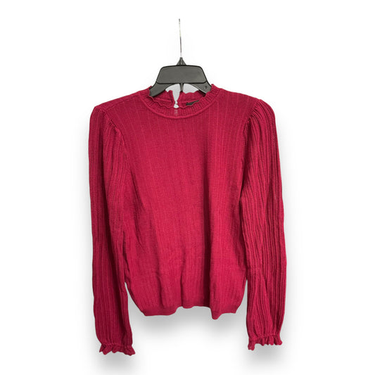 Sweater By Ann Taylor In Maroon, Size: S