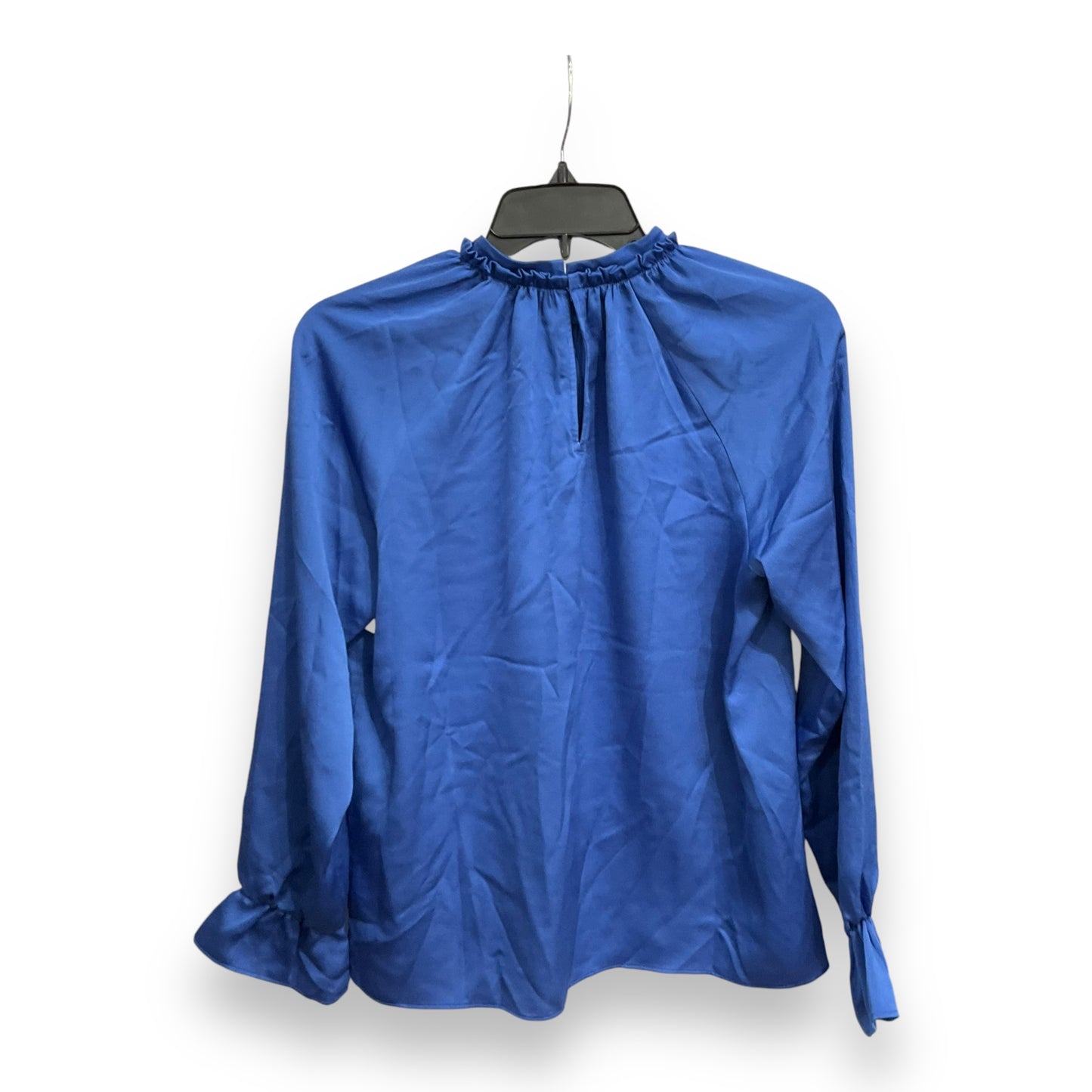 Blouse Long Sleeve By Ann Taylor In Blue, Size: S