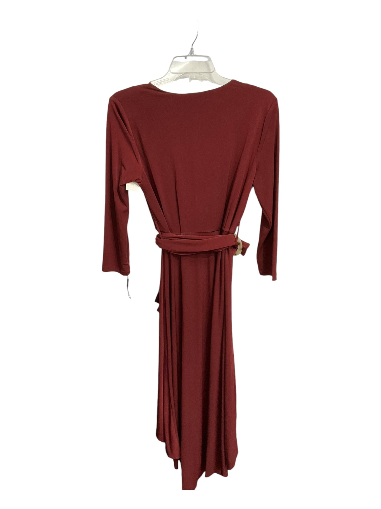 Dress Casual Maxi By Calvin Klein In Maroon, Size: 6