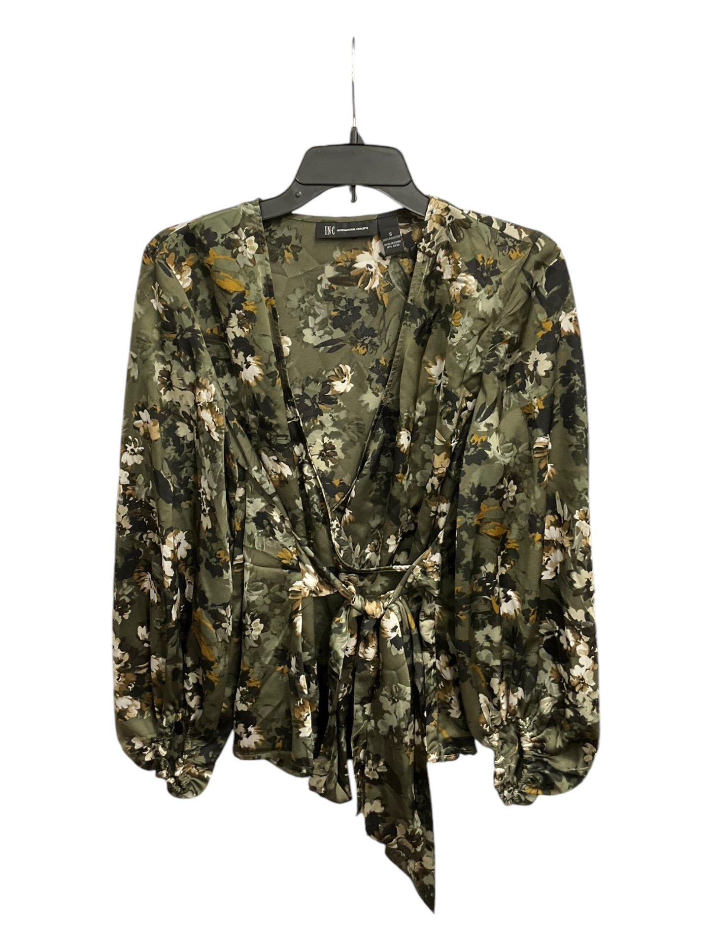 Blouse Long Sleeve By Inc In Floral Print, Size: S